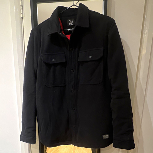Volcom men black snap - volcom, snap-front
